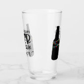 vol kerstbier en kerst | Funny Drink Glas (Links)