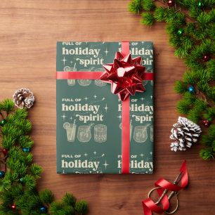 Vol Kerstsfeer Kerstcadeaus Dranken Wijn Cadeaupapier
