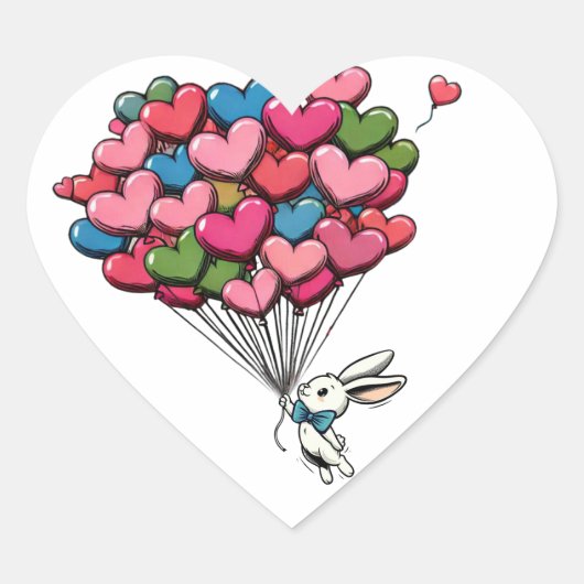 Vol Liebe Hart Sticker (Voorkant)