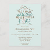 Vol liefde  housewarming briefkaart (Voorkant)