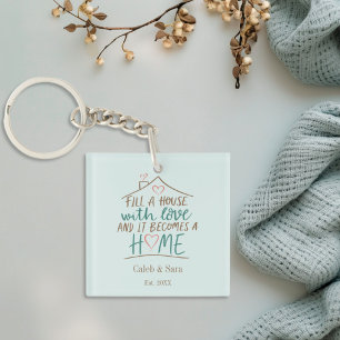 Vol liefde  housewarming sleutelhanger