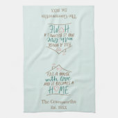 Vol liefde  housewarming theedoek (Verticaal)