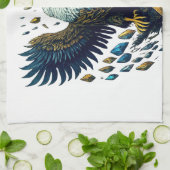 Vol majestueux : Serviettes de cuisine Crystal Eag (Plié)