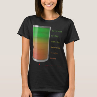 Vol met Batterijlading uw Mode Dagelijkse herinner T-shirt