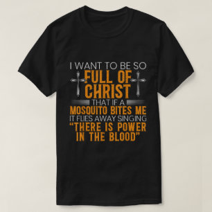 Vol met christusgrappig Christelijk Shirt
