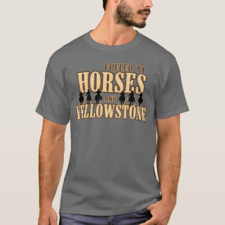 Vol met grappige paarden t-shirt