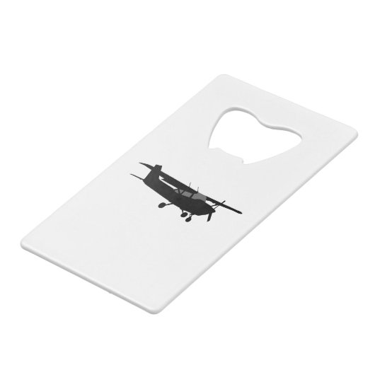 Vol noir classique de silhouette de Cessna (Devant Angle)