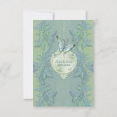 Vol papillon Mariage floral RSVP (Dos)