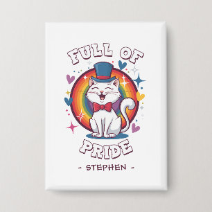 Vol trots LGBTQ Cat Pride Button