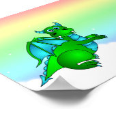 Vol Twilight - Poster vert et bleu de dragon (Coin)