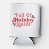 Vol van feestvreugde - Feestelijke typografie Blikjeskoeler (Voorkant)