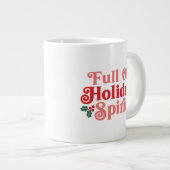 Vol van feestvreugde - Feestelijke typografie Extra Grote Beker (Voorkant rechts)