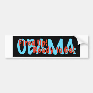 Vol vuur bumpersticker