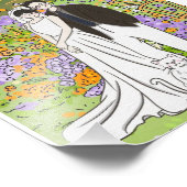 Vol warmte en geluk bruiloft foto afdruk (Hoek)