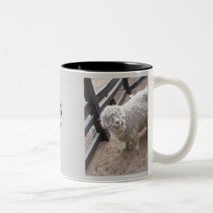 vol wol tweekleurige koffiemok