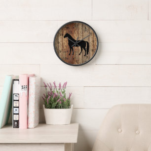 Volbloed Paard Silhouet Wandklok