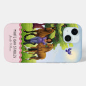 Volbloed paarden en ruiter  Case-Mate iPhone case (Achterkant (horizontaal))