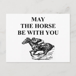 volbloed paardenrennen briefkaart