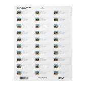 Volbloed Race Paard Mailing Label (Full Sheet)