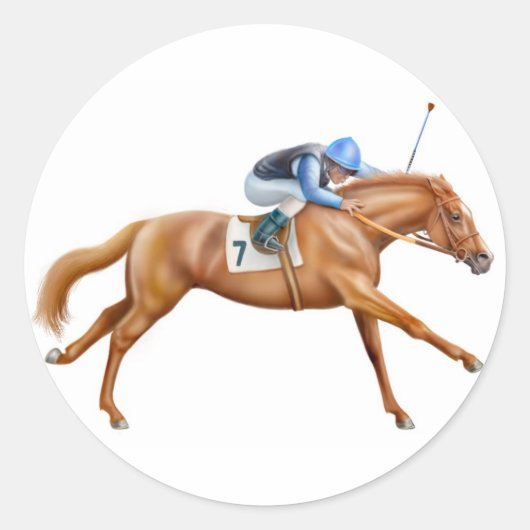 Volbloed Racehorse Sticker (Voorkant)