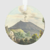 Volcan actif du Vésuve Naples 1832 Italie (dos)