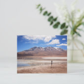 Volcan dans un paysage de l'Altiplano carte postal (Debout devant)