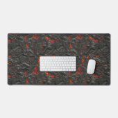 Volcan de lave molle noir et rouge (Clavier et souris)