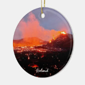 Volcan islandais - ornement céramique (Gauche)