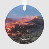 Volcan islandais - ornement céramique (dos)