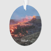 Volcan islandais - ornement céramique (devant)