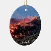 Volcan islandais - ornement en céramique (Droite)