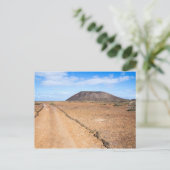Volcan Los Lobos aux Canaries carte postale (Debout devant)