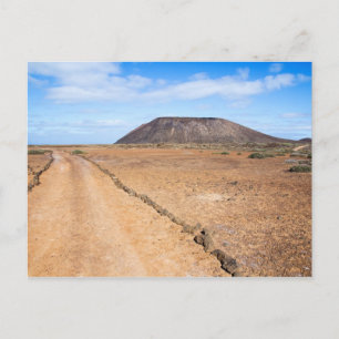 Volcan Los Lobos aux Canaries carte postale