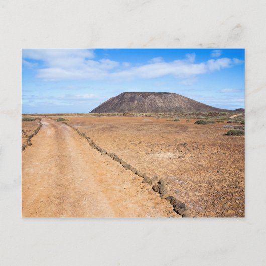 Volcan Los Lobos aux Canaries carte postale (Devant)