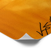 Volcanic Pulse - Red and Amber Abstract Eruption Poster (Hoek)