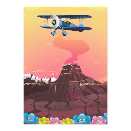 Volcano Foto Afdruk (Voorkant)