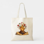 Volcano Hearts Tote Bag Custom Name Design (Dos)