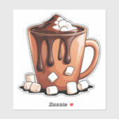 Volcano Heet Chocolade Droom Mok sticker (Vel)