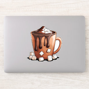 Volcano Heet Chocolade Droom Mok sticker
