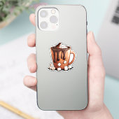 Volcano Heet Chocolade Droom Mok sticker (Telefoon)