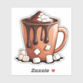 Volcano Heet Chocolade Droom Mok sticker (Vel)