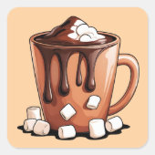Volcano Hot Chocolate Dream Mug sticker (Devant)