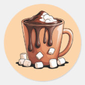 Volcano Hot Chocolate Dream Mug sticker (Voorkant)