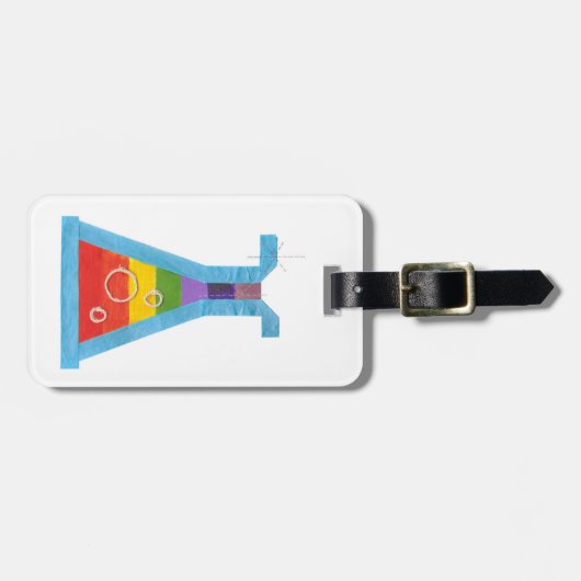 Volcano injectieflacon Bagagelabel (Voorkant horizontaal)