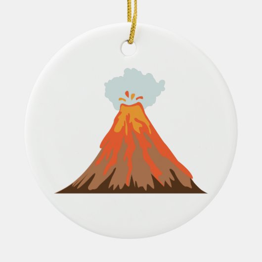 Volcano Keramisch Ornament (Voorkant)