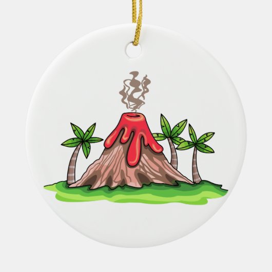 Volcano Keramisch Ornament (Voorkant)