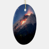 Volcano Natural Wonder Keramisch Ornament (Rechts)