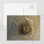 Volcano Olympus Mons op Mars Briefkaart (Voorkant / Achterkant)