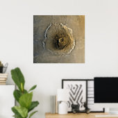 Volcano Olympus Mons op Mars Poster (Thuiskantoor)