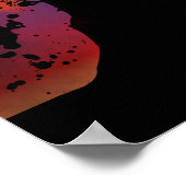 Volcano Silhouette Poster (Hoek)